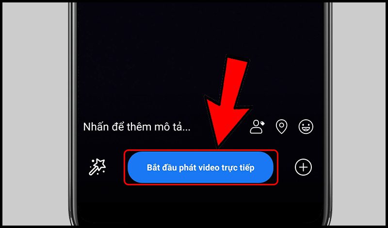 chọn mục bắt đầu